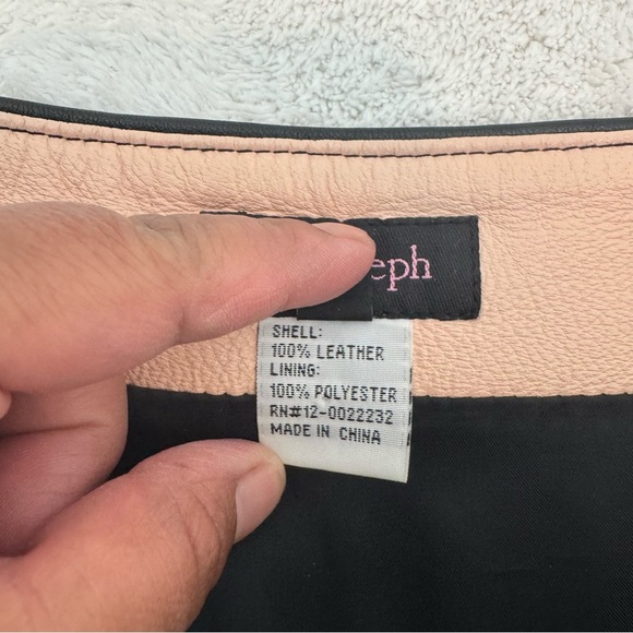 For Joseph 100% Leather Skirt size 10 - Picture 4 of 9